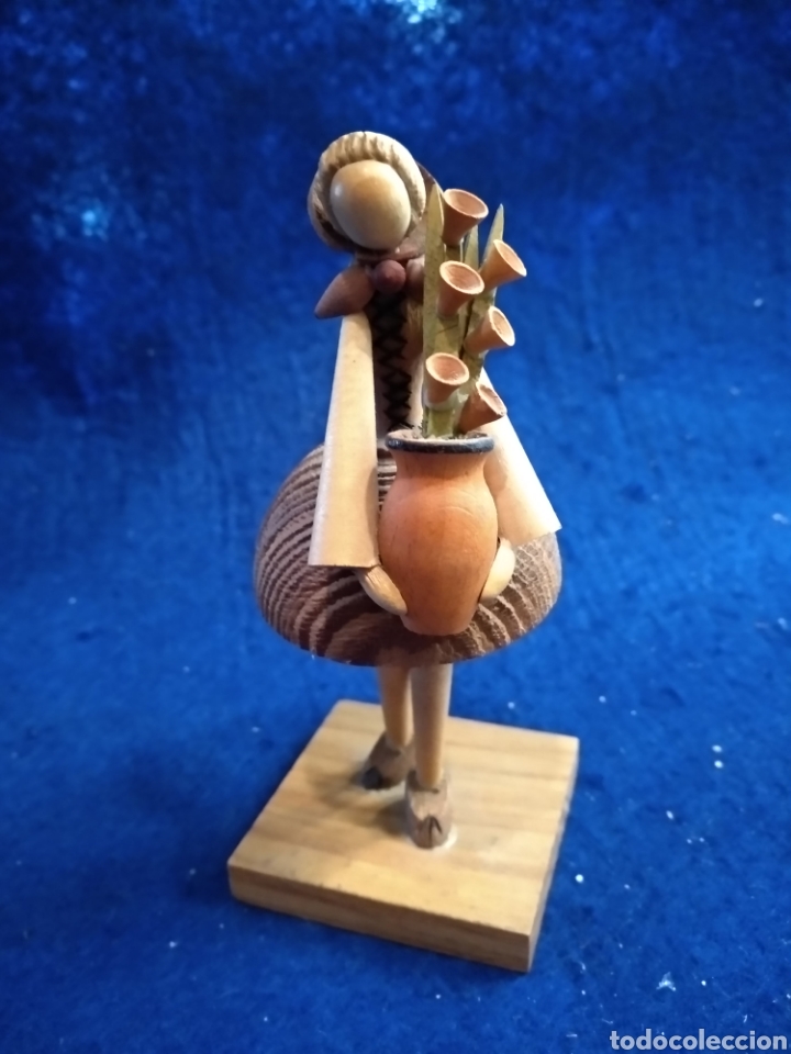 Antig&uuml;edades: Figura de madera, Poland S.Sitarski J.Fedorowicz
