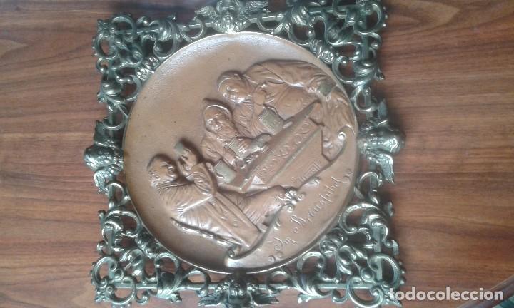 Antig&uuml;edades: Marco de Calamina Siglo XIX - Foto 2