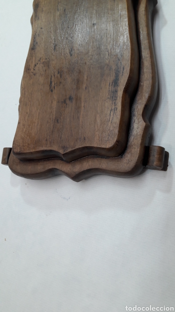 Antig&uuml;edades: PEANA DE MADERA DE NOGAL - Foto 5