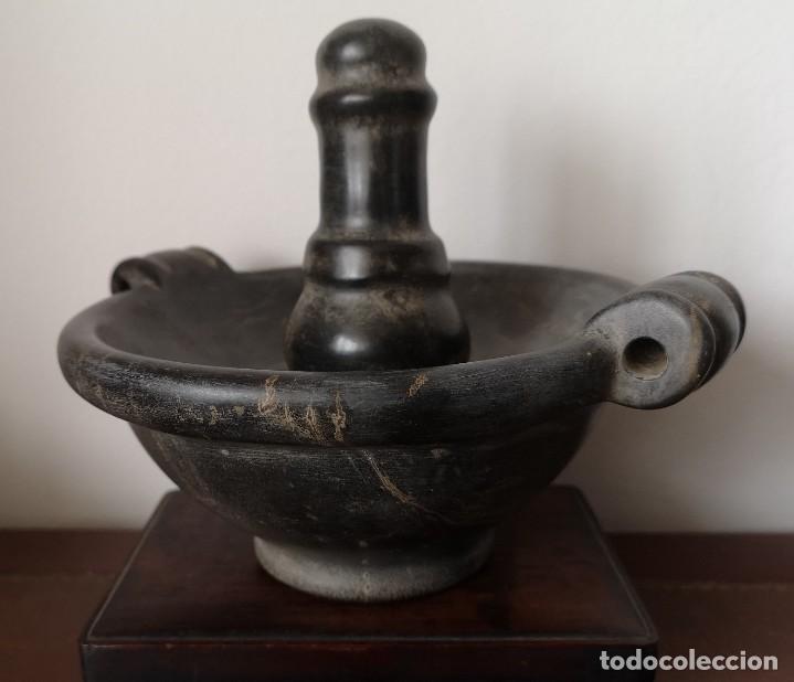 Antig&uuml;edades: Mortero de basalto faraonico - Foto 4