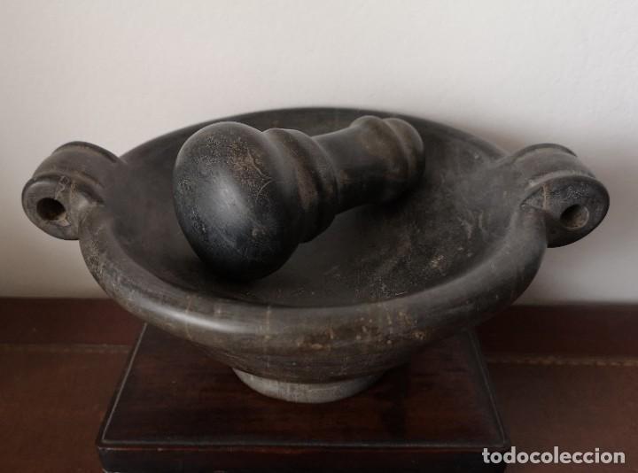 Antig&uuml;edades: Mortero de basalto faraonico - Foto 6