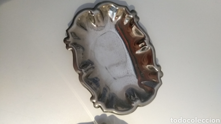 Antig&uuml;edades: Pareja de Bandejitas plateadas - Foto 4