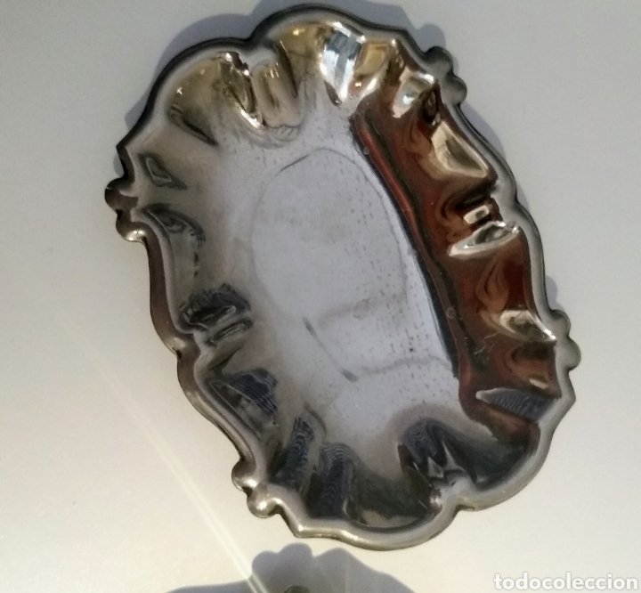 Antig&uuml;edades: Pareja de Bandejitas plateadas - Foto 5