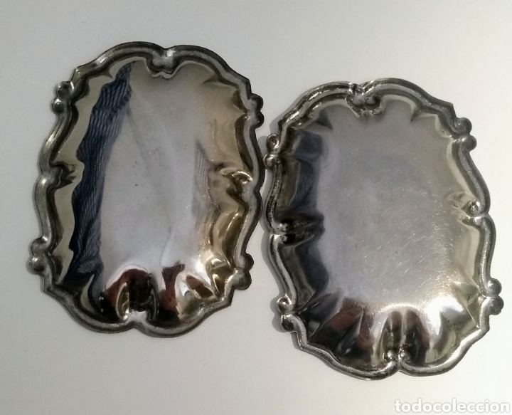 Antig&uuml;edades: Pareja de Bandejitas plateadas - Foto 6
