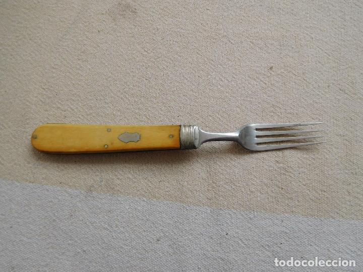 Antig&uuml;edades: Antiguo tenedor plegable ingles - Foto 5