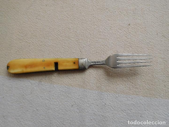 Antig&uuml;edades: Antiguo tenedor plegable ingles - Foto 6