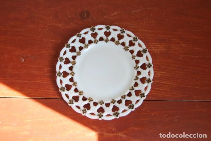 Antiguidades: PLATO DE OPALINA - ESTADOS UNIDOS - EE.UU - CIRCA 1900