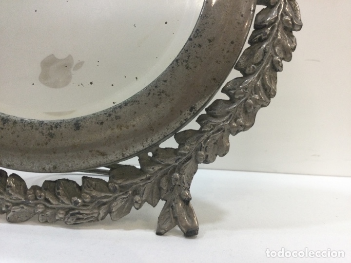 Antig&uuml;edades: ANTIGUO ESPEJO BISELADO DE TOCADOR PELTRE - Foto 3