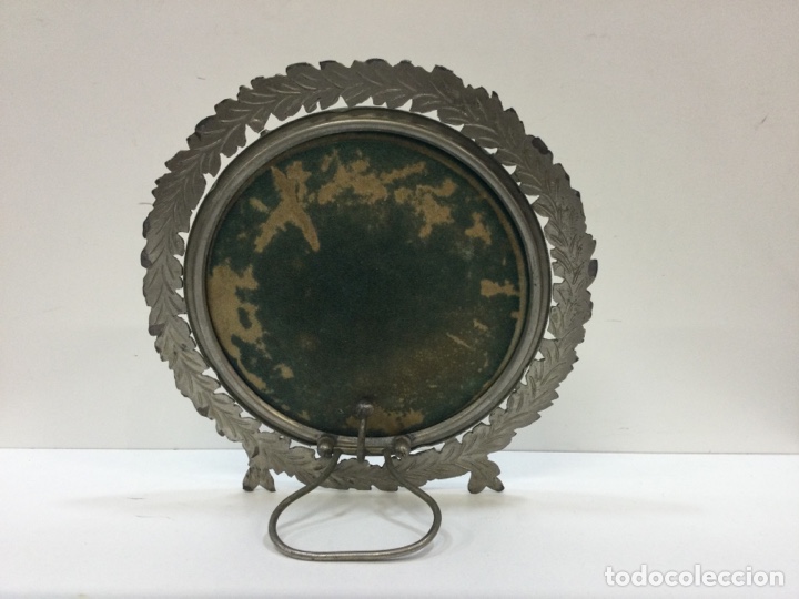 Antig&uuml;edades: ANTIGUO ESPEJO BISELADO DE TOCADOR PELTRE - Foto 4