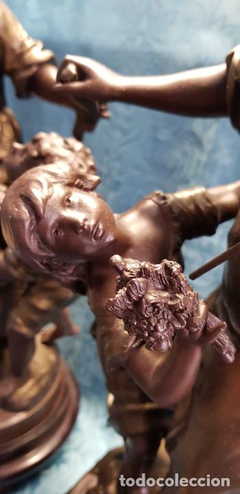 Antig&uuml;edades: PAREJA FIGURAS CALAMINA - Foto 6