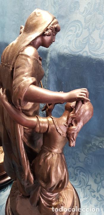 Antig&uuml;edades: PAREJA FIGURAS CALAMINA - Foto 12