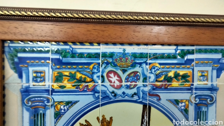 Antig&uuml;edades: BONITO MOSAICO DE AZULEJOS GRAN PODER SEVILLA - Foto 5