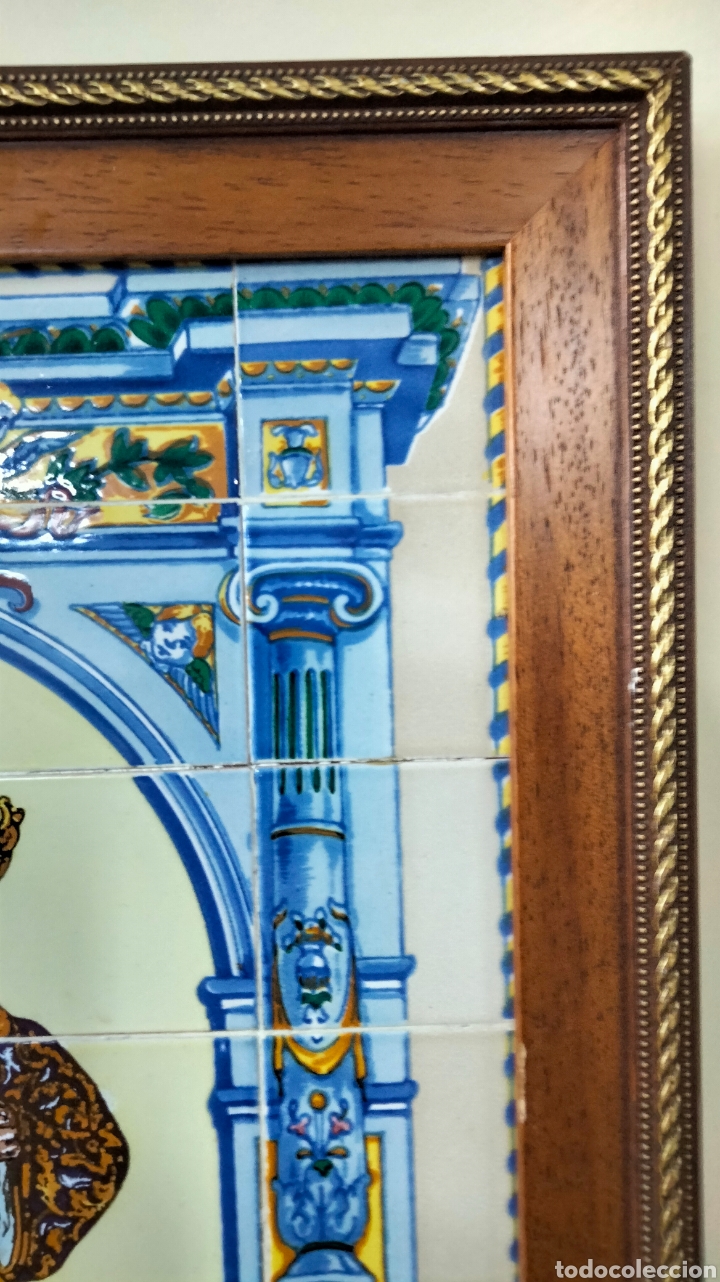 Antig&uuml;edades: BONITO MOSAICO DE AZULEJOS GRAN PODER SEVILLA - Foto 8