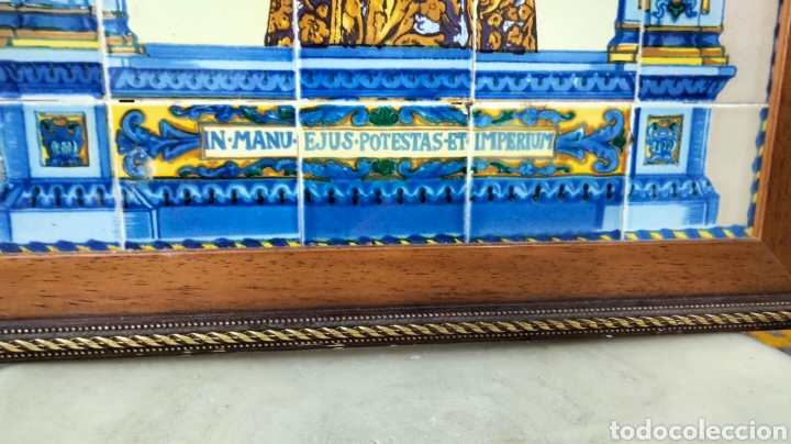 Antig&uuml;edades: BONITO MOSAICO DE AZULEJOS GRAN PODER SEVILLA - Foto 9