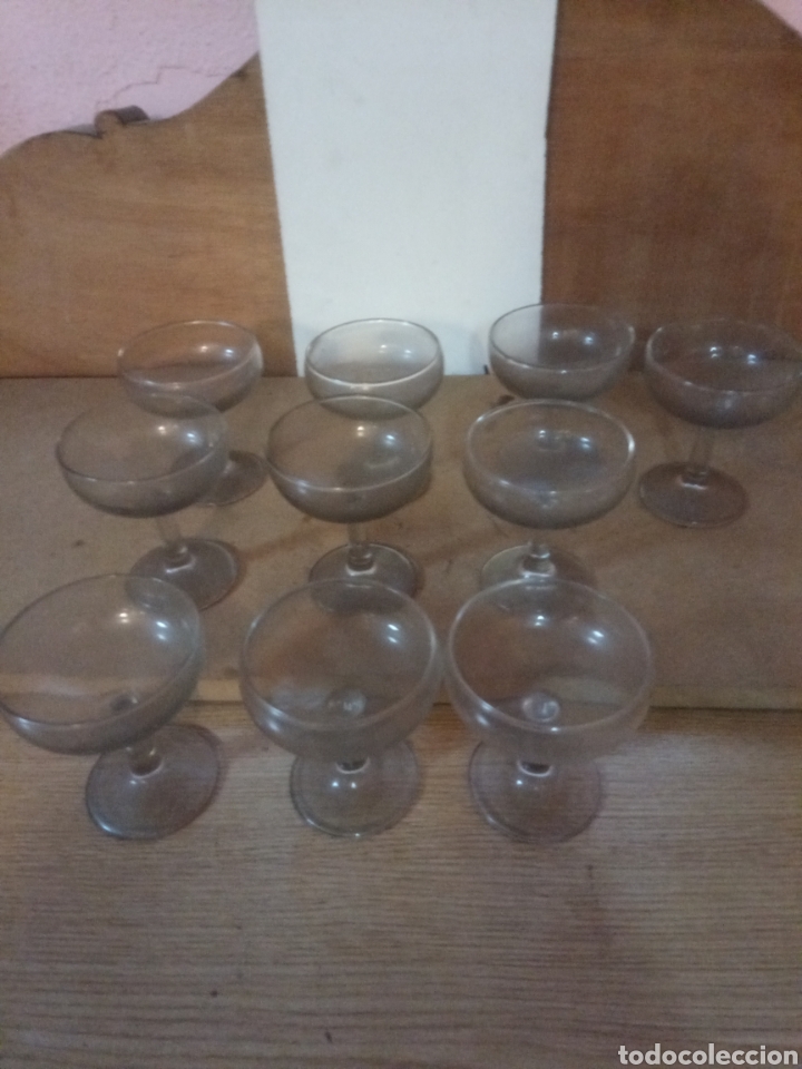 Antig&uuml;edades: Lote de copas para helado vintage