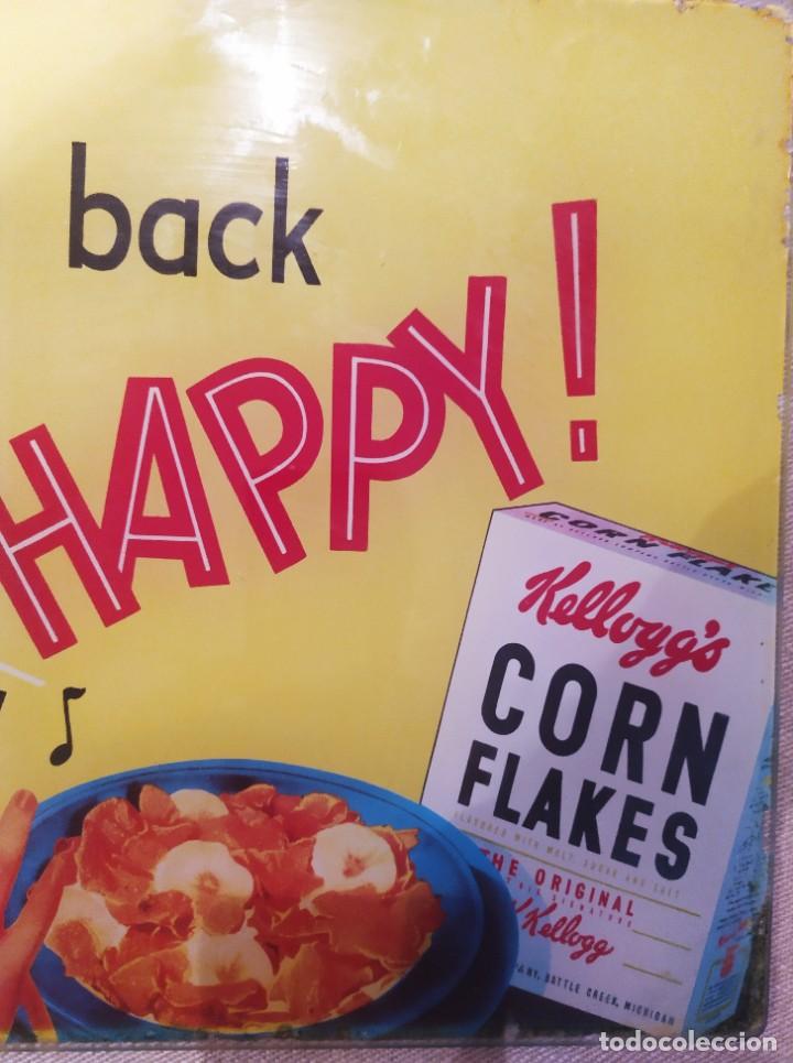 Antig&uuml;edades: CEREALES KELLOGS CORN FLAKES CRISTAL PUBLICIDAD - Foto 3