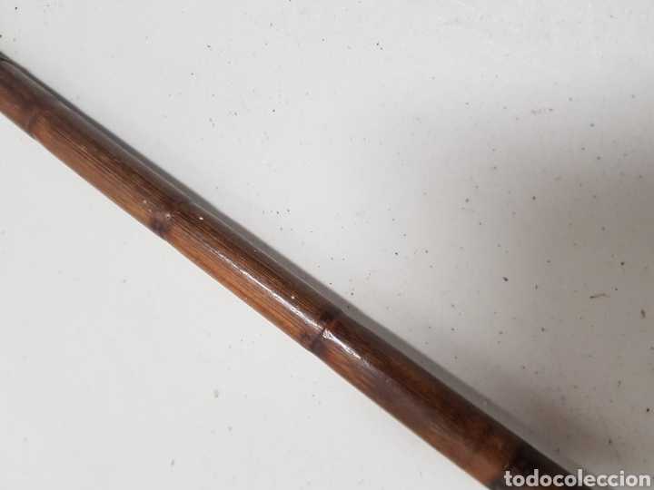 Antig&uuml;edades: Sombrilla de bamb&uacute; con pu&ntilde;o de bronce - Foto 5