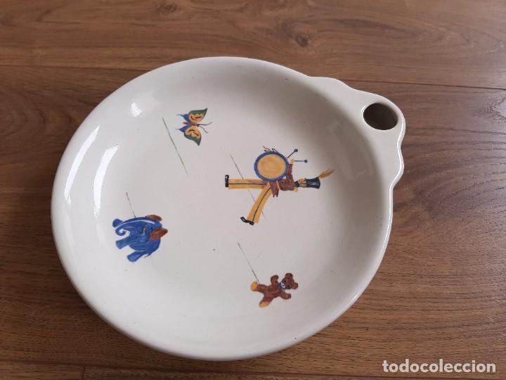Antig&uuml;edades: Plato calentador de papillas. - Foto 2