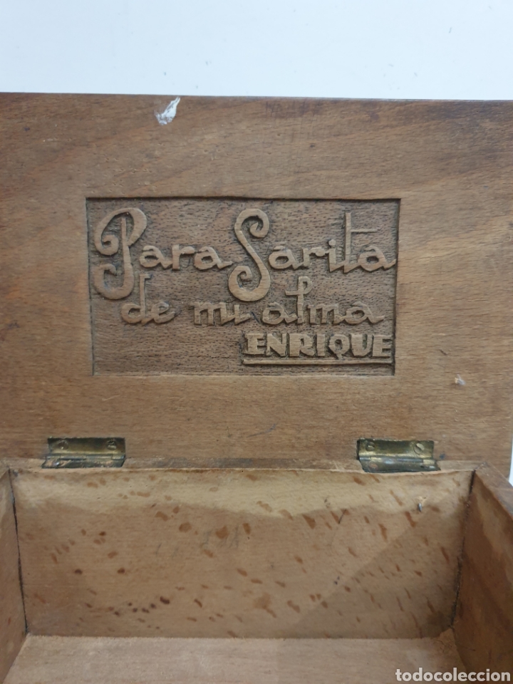 Antig&uuml;edades: Caja joyero tallado - Foto 3