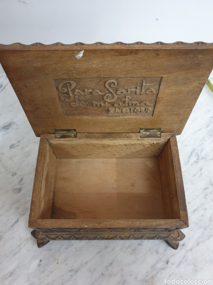 Antig&uuml;edades: Caja joyero tallado - Foto 11