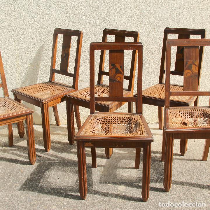 Antig&uuml;edades: Juego de 4 sillas Art Dec&oacute; - Foto 1