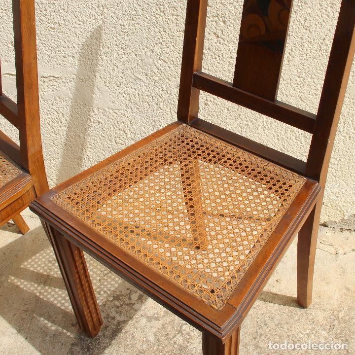 Antig&uuml;edades: Juego de 4 sillas Art Dec&oacute; - Foto 9