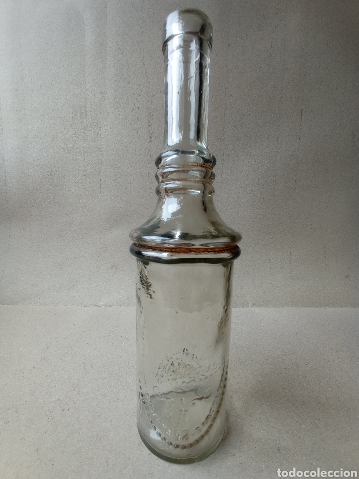 Antig&uuml;edades: Botella cristal Jarabes y Orchatas