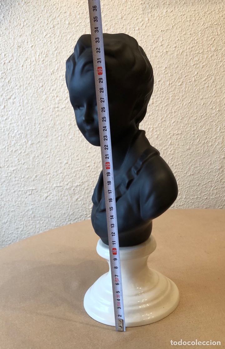Antig&uuml;edades: Busto de joven en biscuit - Foto 4