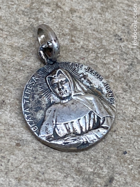 Antig&uuml;edades: Medalla de plata religiosa - Foto 2
