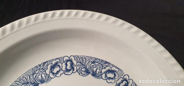 Antig&uuml;edades: Fuente honda blue transferware. - Foto 2