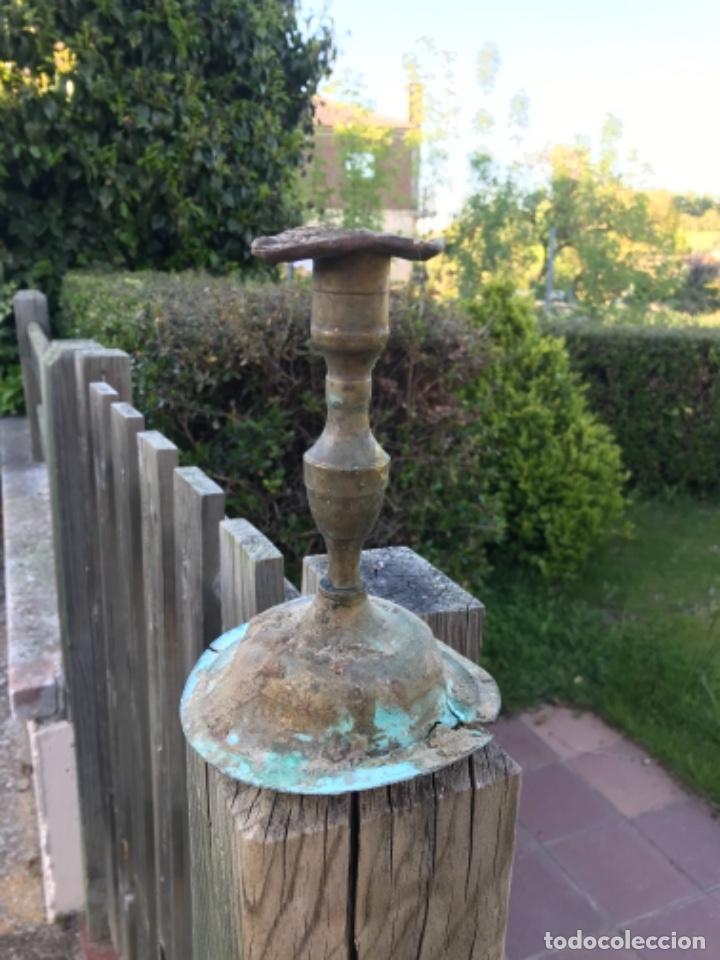 Antig&uuml;edades: Palmatoria, bronce, siglo XIX - Foto 3