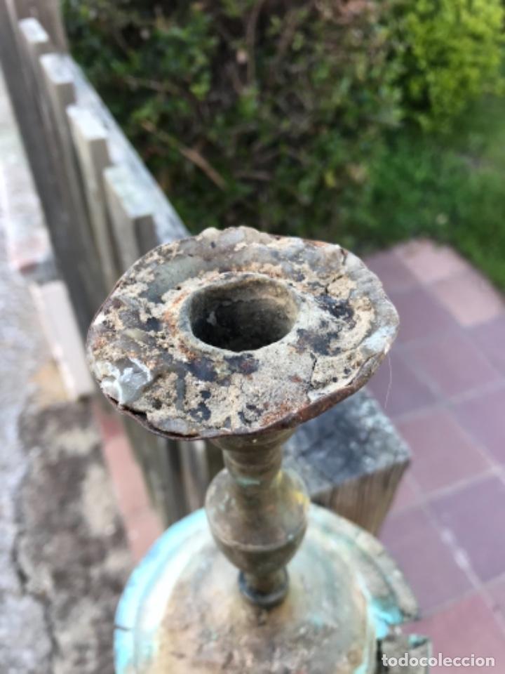 Antig&uuml;edades: Palmatoria, bronce, siglo XIX - Foto 4
