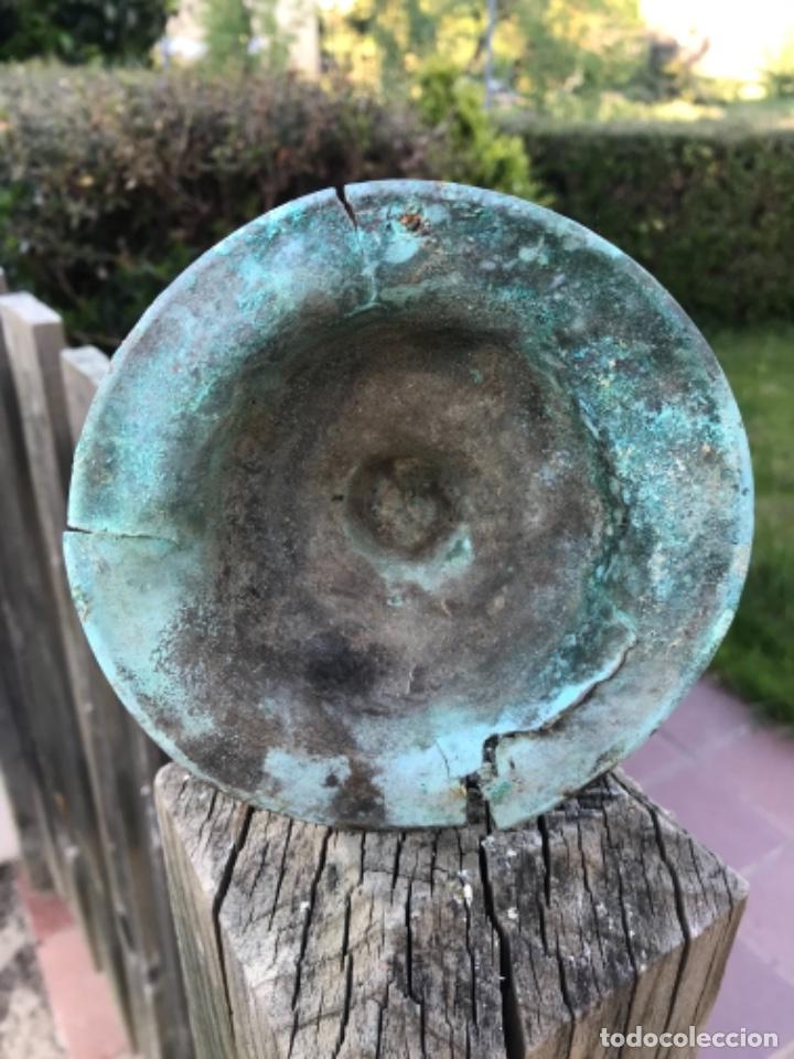 Antig&uuml;edades: Palmatoria, bronce, siglo XIX - Foto 8