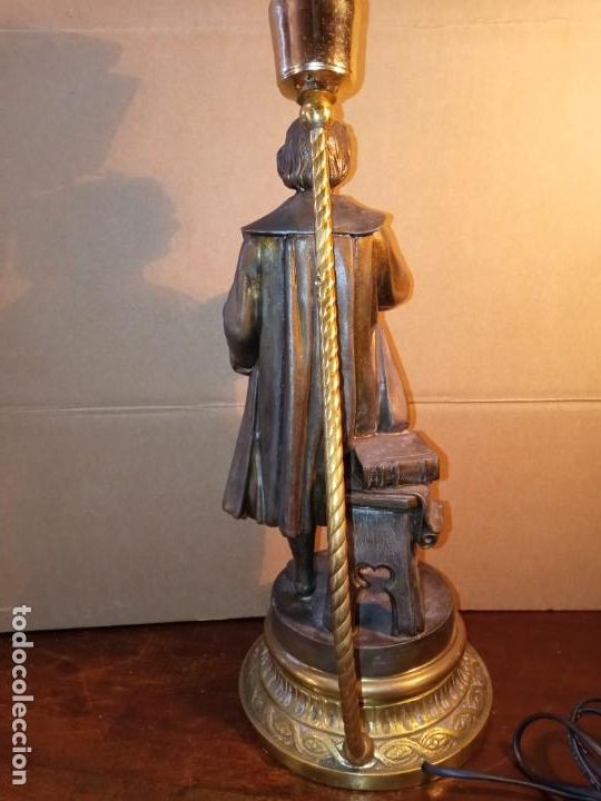 Antig&uuml;edades: LAMPARA - CRISTOBAL COLON . - Foto 4