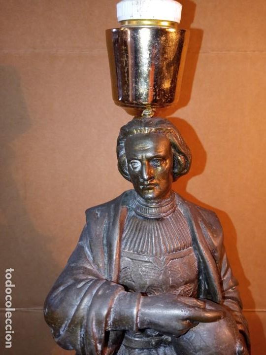 Antig&uuml;edades: LAMPARA - CRISTOBAL COLON . - Foto 7