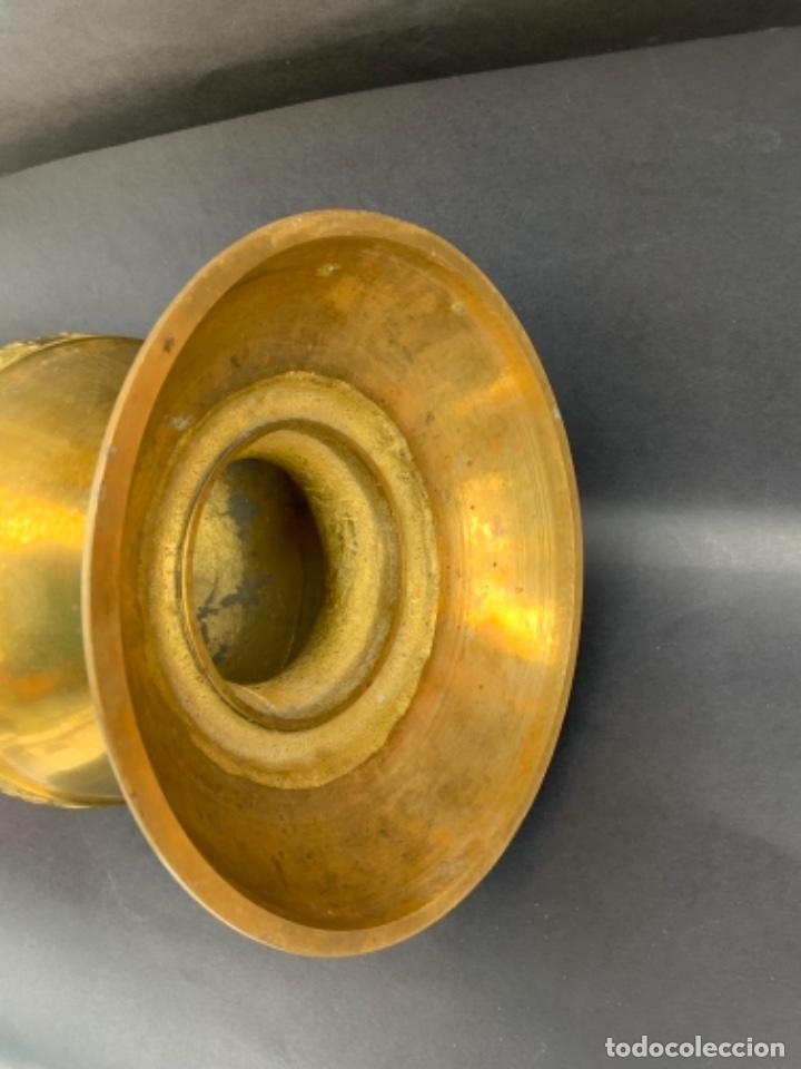 Antig&uuml;edades: &Eacute;xotico candelero Coreano de bronce . 48 cm. - Foto 16