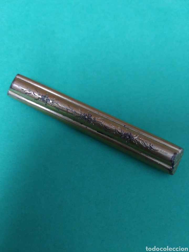 Antig&uuml;edades: ALFILER PASADOR DE CORBATA DORADO - Foto 2