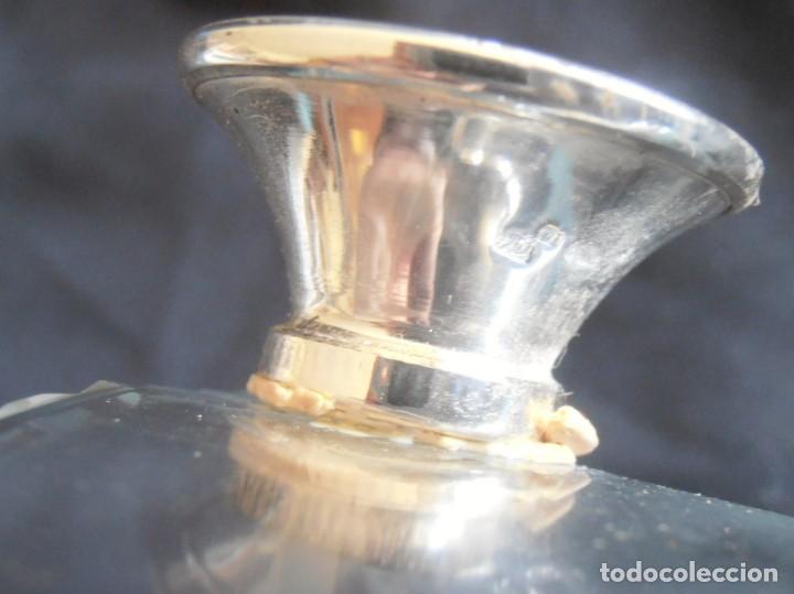 Antig&uuml;edades: RECIPIENTE PARA CUBITOS DE HIELO DE CRISTAL Y PLATA - Foto 3