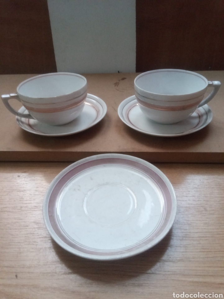 Antiques: Pareja de tazas