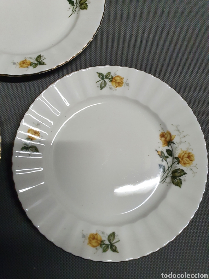 Antig&uuml;edades: 3 platos porcelana - Foto 2
