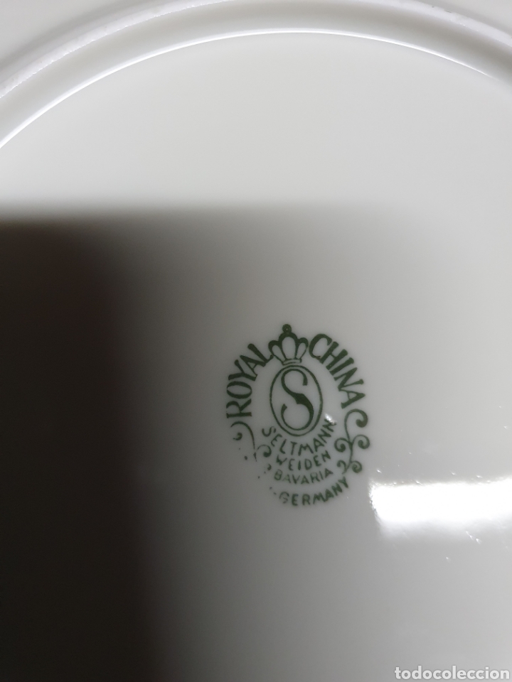 Antig&uuml;edades: 3 platos porcelana - Foto 4