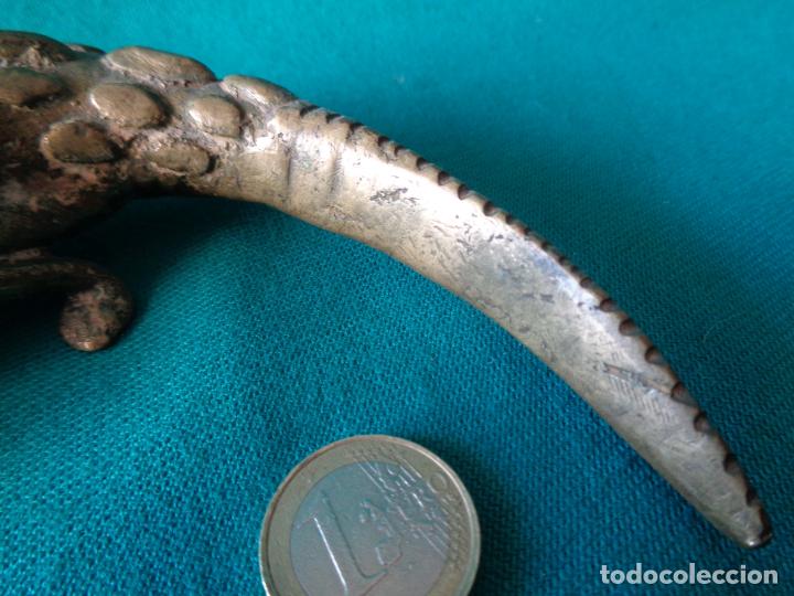 Antig&uuml;edades: ANTIGUO REPTIL COCODRILO EN BRONCE - Foto 2