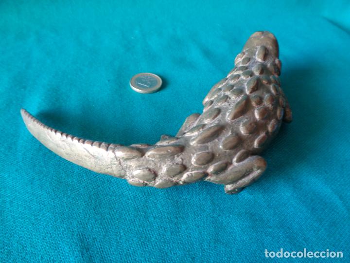 Antig&uuml;edades: ANTIGUO REPTIL COCODRILO EN BRONCE - Foto 5