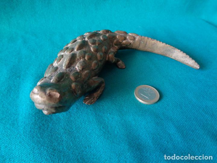 Antig&uuml;edades: ANTIGUO REPTIL COCODRILO EN BRONCE - Foto 1