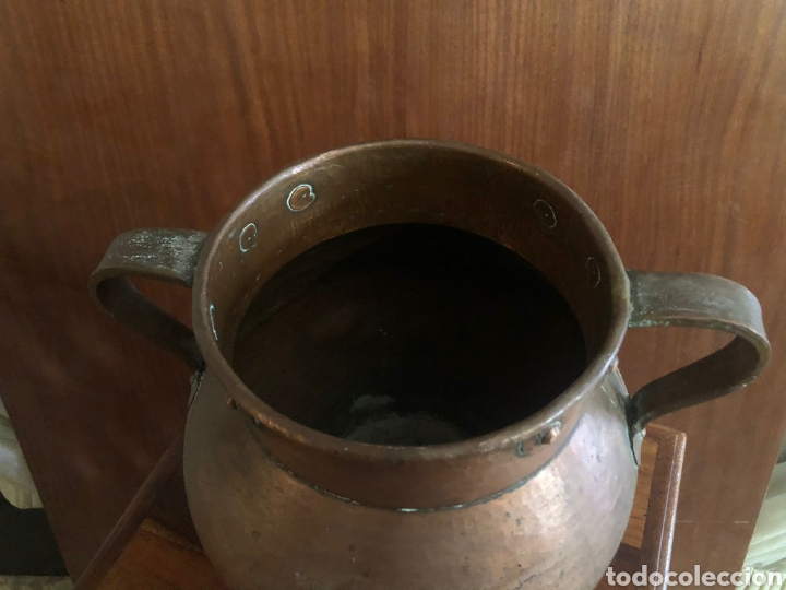Antig&uuml;edades: PUCHERO DE COBRE CON DOS ASAS - Foto 2