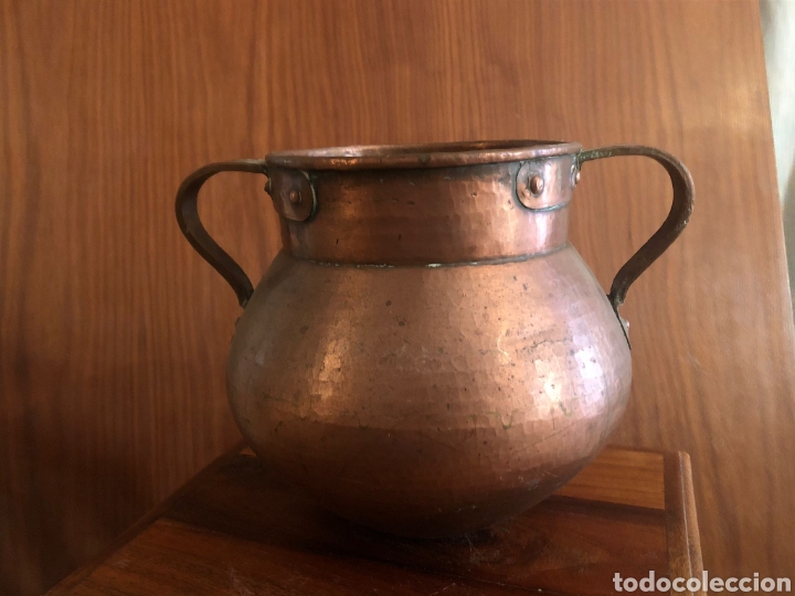 Antig&uuml;edades: PUCHERO DE COBRE CON DOS ASAS - Foto 1