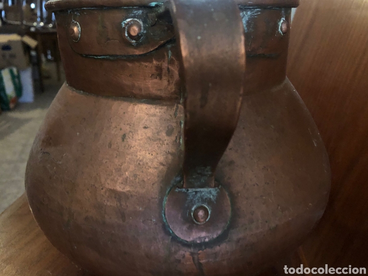 Antig&uuml;edades: PUCHERO DE COBRE CON DOS ASAS - Foto 3