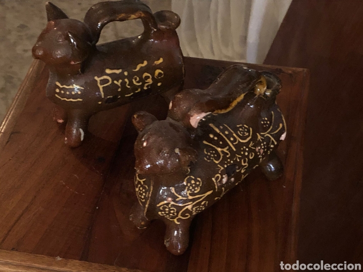 Antig&uuml;edades: PAREJA DE BOTIJOS RECUERDO DE PRIEGO - Foto 1