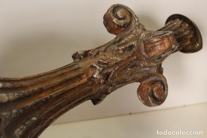 Antig&uuml;edades: lampara antigua de madera - Foto 5