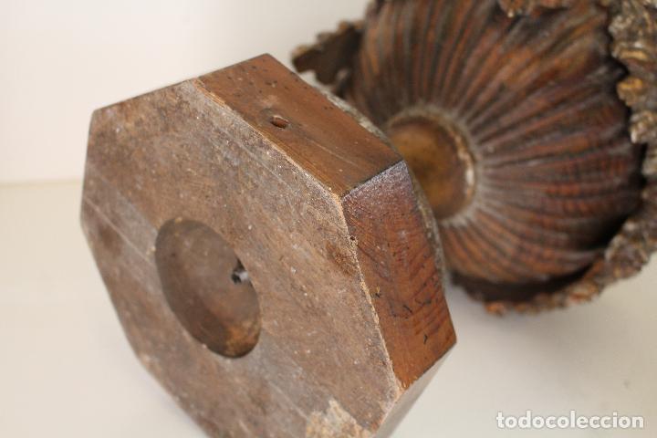 Antig&uuml;edades: lampara antigua de madera - Foto 8